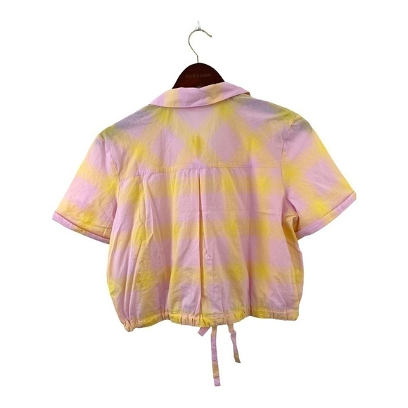 BP Pink Plaid Button Up Shirt SMALL NWT - Picture 2 of 6